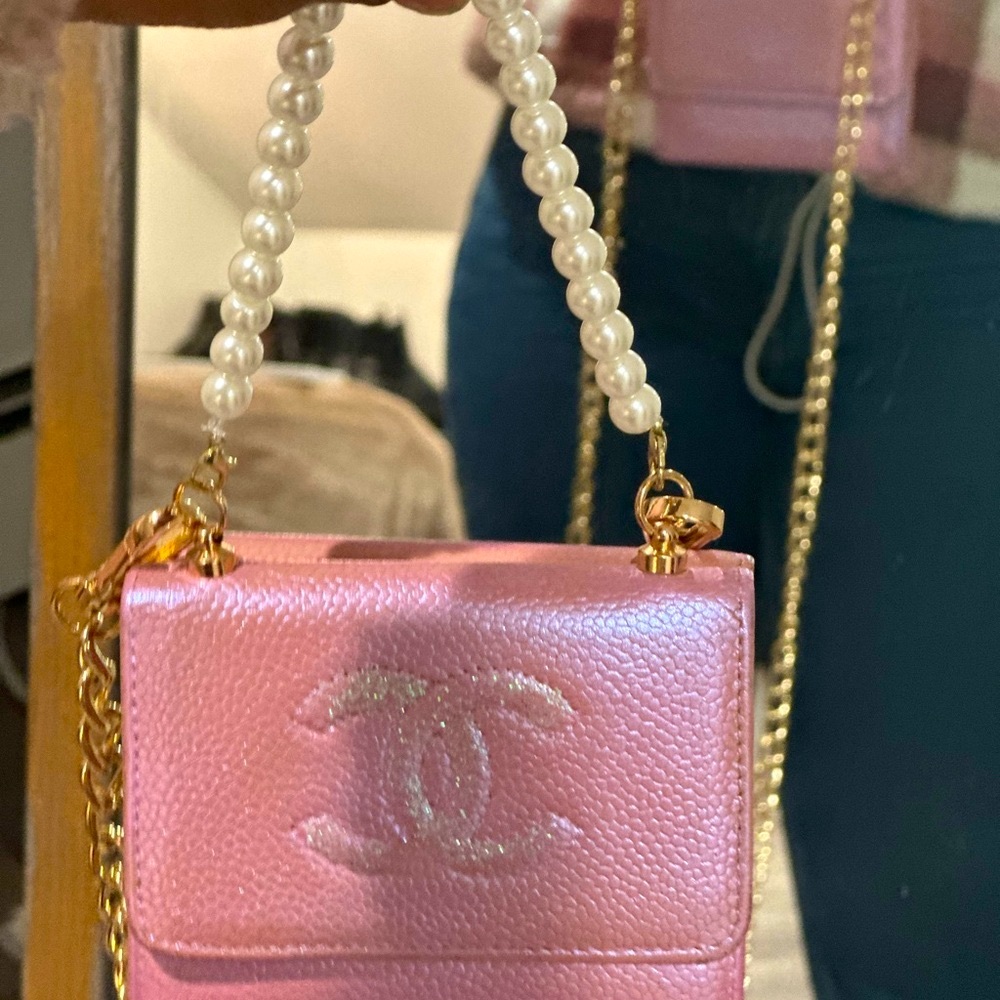 💗Authentic CHANEL "Diamond Pink" Mini  Bag 🤭